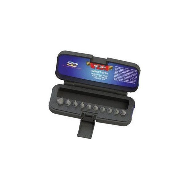 Vim Tools IMPACT-SFP6 10 Pc Power/Hand Impact Stubby Flat & Phillips Driver Set