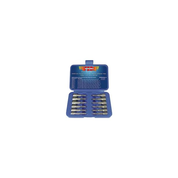 12pc SAE Nut Setter Kit Magnetic & Hollow