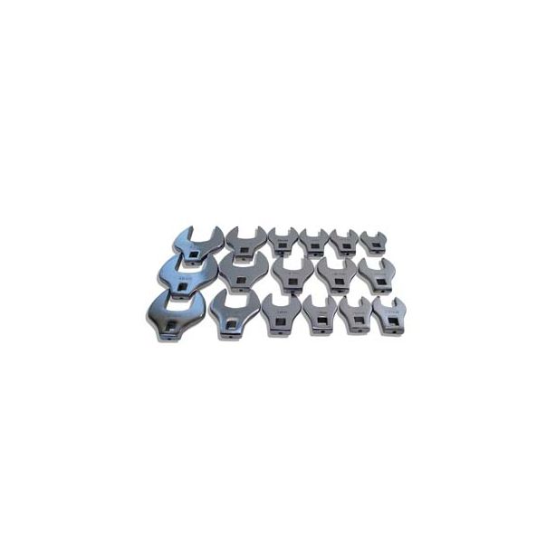 17 Piece Metric 1/2"Drive Crowfoot Set V8  INC 7917