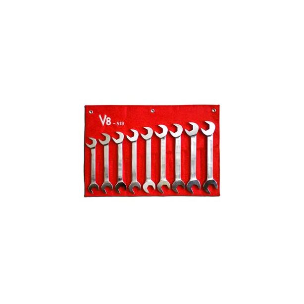9 Piece Metric Jumbo Angle Wrench Set V8  INC 819