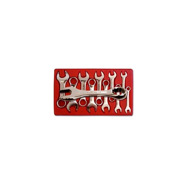 10 Piece Metric Stubby Combination Wrench Set V8  INC 8910