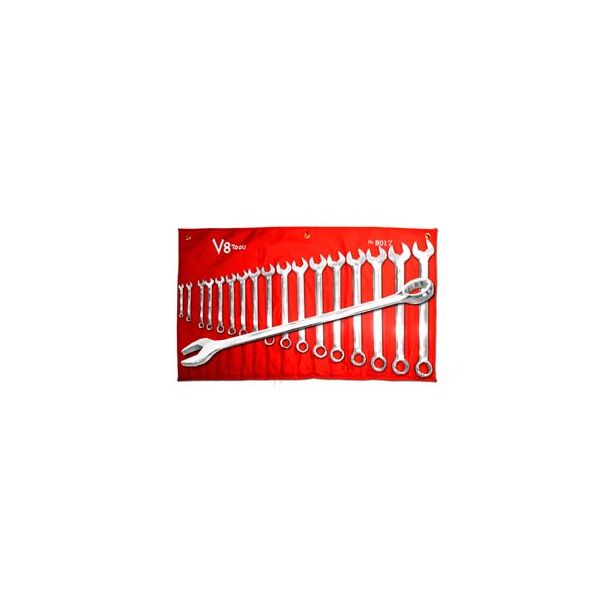 17 Piece SAE Standard Length Combo Wrench Set