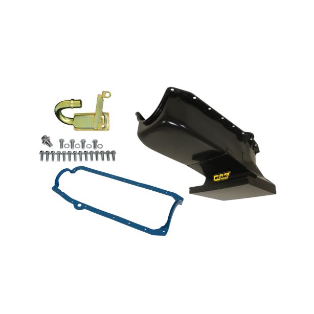 SBC 6qt Oil Pan Kit Black 67 CHEVY II 58-79 WEIAND 5018WND
