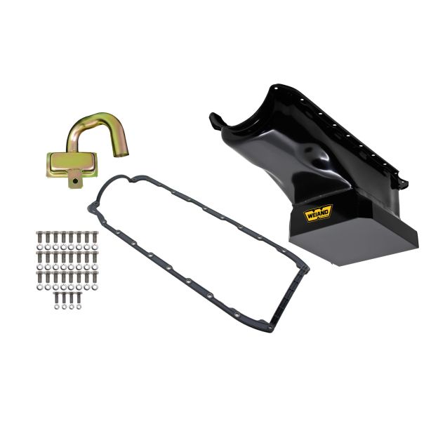 6qt Oil Pan Kit BBC Black Finish WEIAND 5032WND