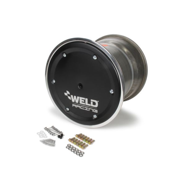 15 X 14 Wide 5 XL 5in BS Bead-Loc w/Black Cover WELD RACING 559-5455BC-6
