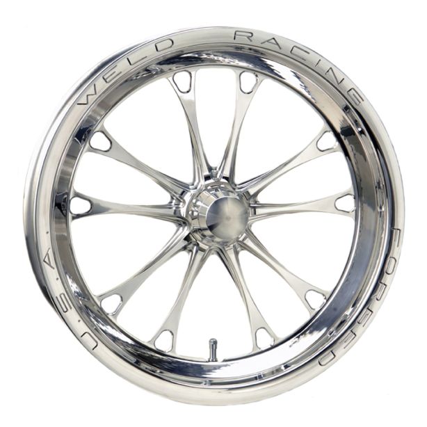 V-Series Frnt Drag Wheel 1-PC 17x2.25 Polished WELD RACING 84P-17000