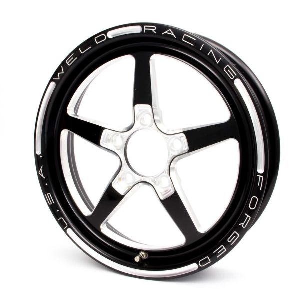 Aluma Star 15x3.5 Wheel 5x4.75 1.75 BS Black WELD RACING 88B-15274