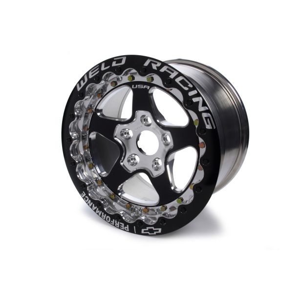 16x10 Aluma Star Single Beadloc 5x120mm BC 7 BS WELD RACING 88B-610SB-GM
