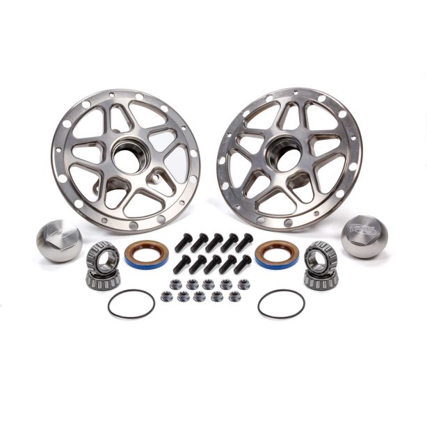 Forged Alum Direct Mount Front Hub Kit Silver WINTERS 3980C