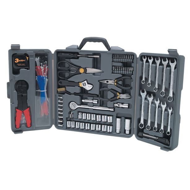 TOOL SET 265PC TRI-FOLD W/CABLE TIES Wilmar Corp. / Performance Tool W1519