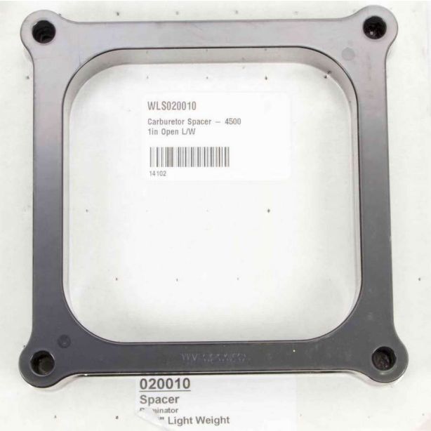 Carburetor Spacer - 4500 1in Open L/W WILSON MANIFOLDS 20010