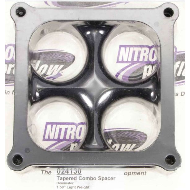 Carburetor Spacer - 4500 1.5in 4-Hole L/W Tapered WILSON MANIFOLDS 24130