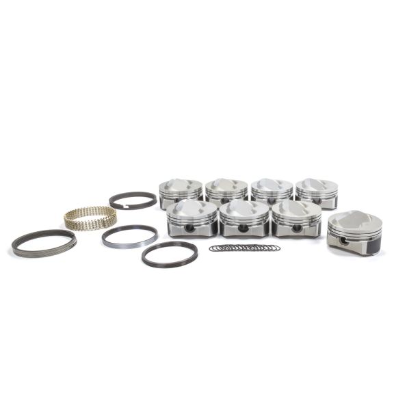 SBC Domed Piston Set 4.165 Bore +8cc WISECO-PRO TRU PTS535A4